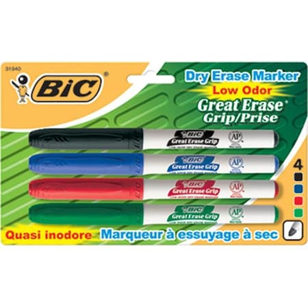 Bic Bic Usa Inc Bicgdep41Ast Bic Great Erase Dry Erase Fine BICGDEP41AST